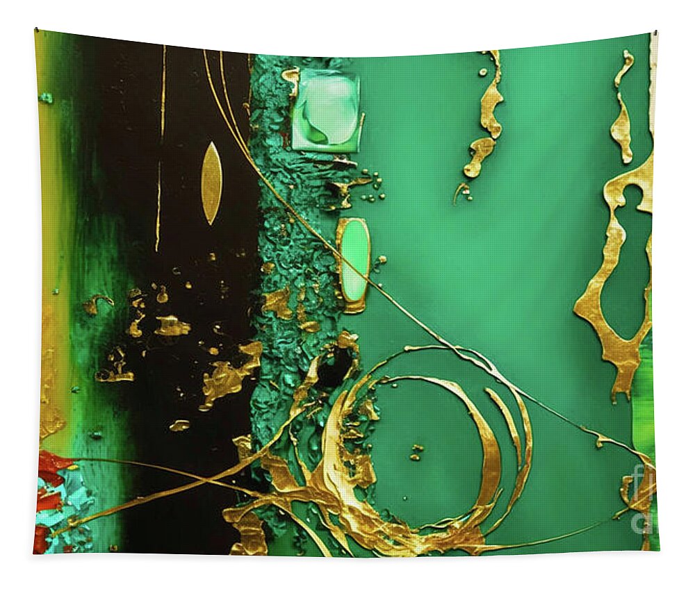 Torn Tapestry featuring the mixed media Glittering Galaxy by Glenn Robins