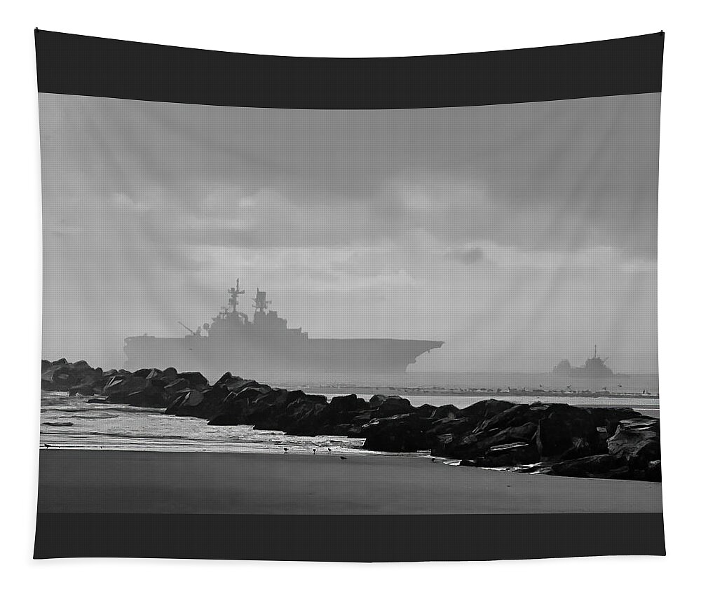 Navy Tapestry featuring the photograph Ghost Ship II by Todd Tucker