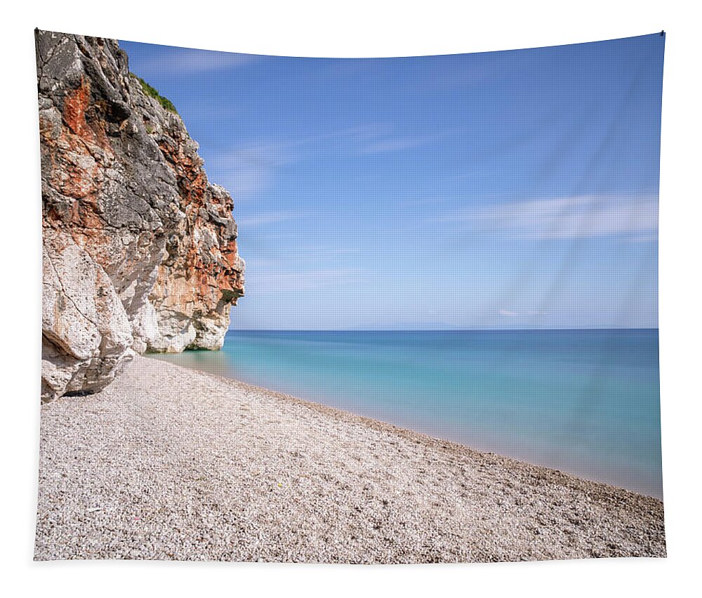Gjipe Beach Tapestry featuring the photograph Gjipe by Ari Rex
