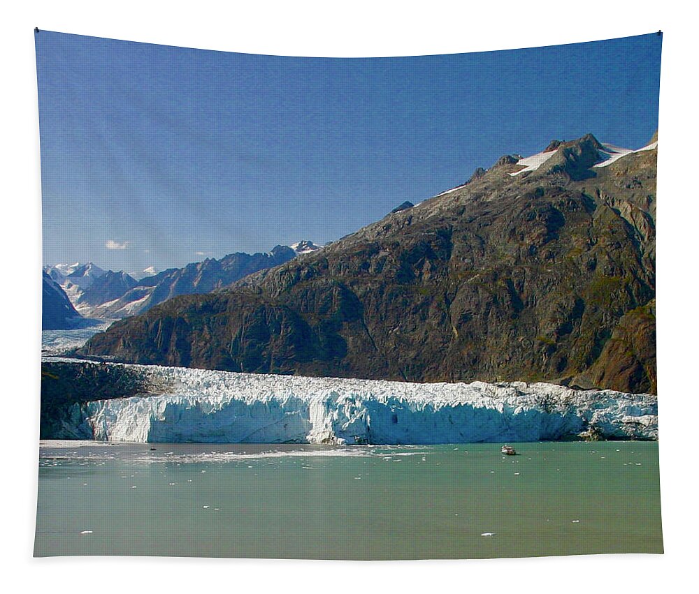 Glaciers Tapestry featuring the photograph Glacier Bay Alaska by Carol Neal-Chicago