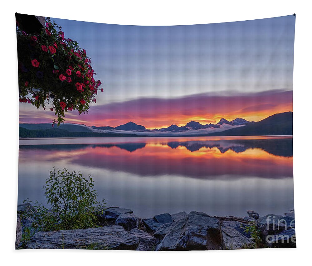 Awe Tapestry featuring the photograph Glacier National Park by Brian Kamprath