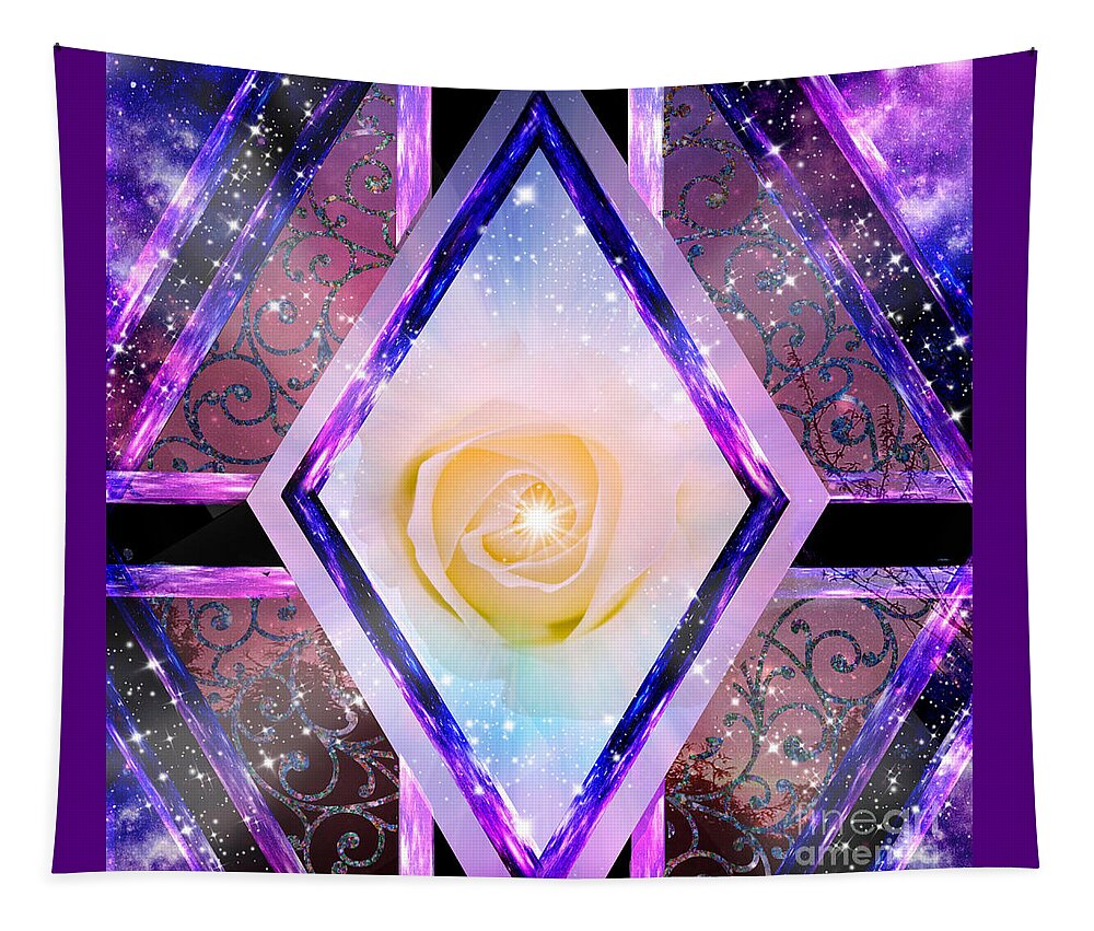 Glory Tapestry featuring the mixed media Glory by Diamante Lavendar