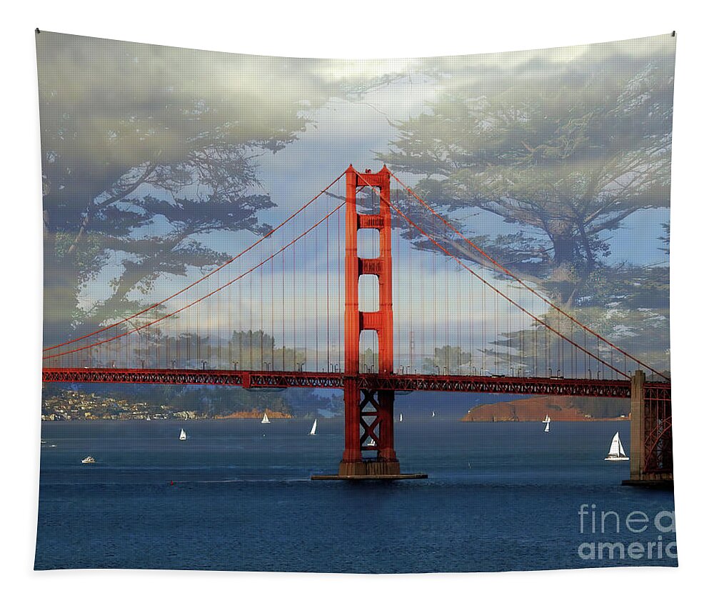 Golden Gate Bridge Tapestry featuring the photograph Golden Gate Bridge by Scott Cameron