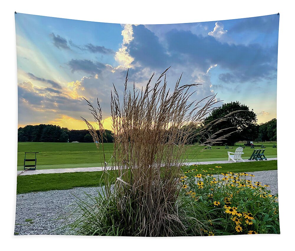 Lakelands Golf And Country Club Tapestry featuring the photograph Golden Hour Approaching by Jill Love