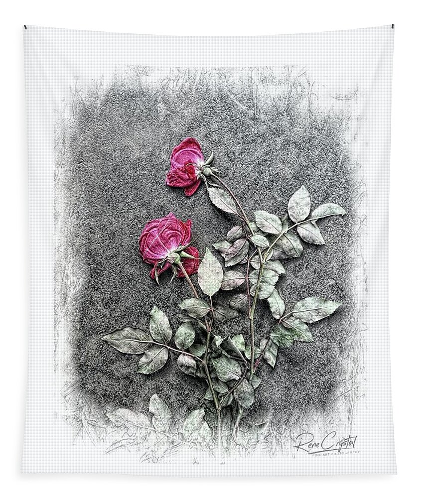 Roses Tapestry featuring the photograph Gone But Never Forgotten by Rene Crystal