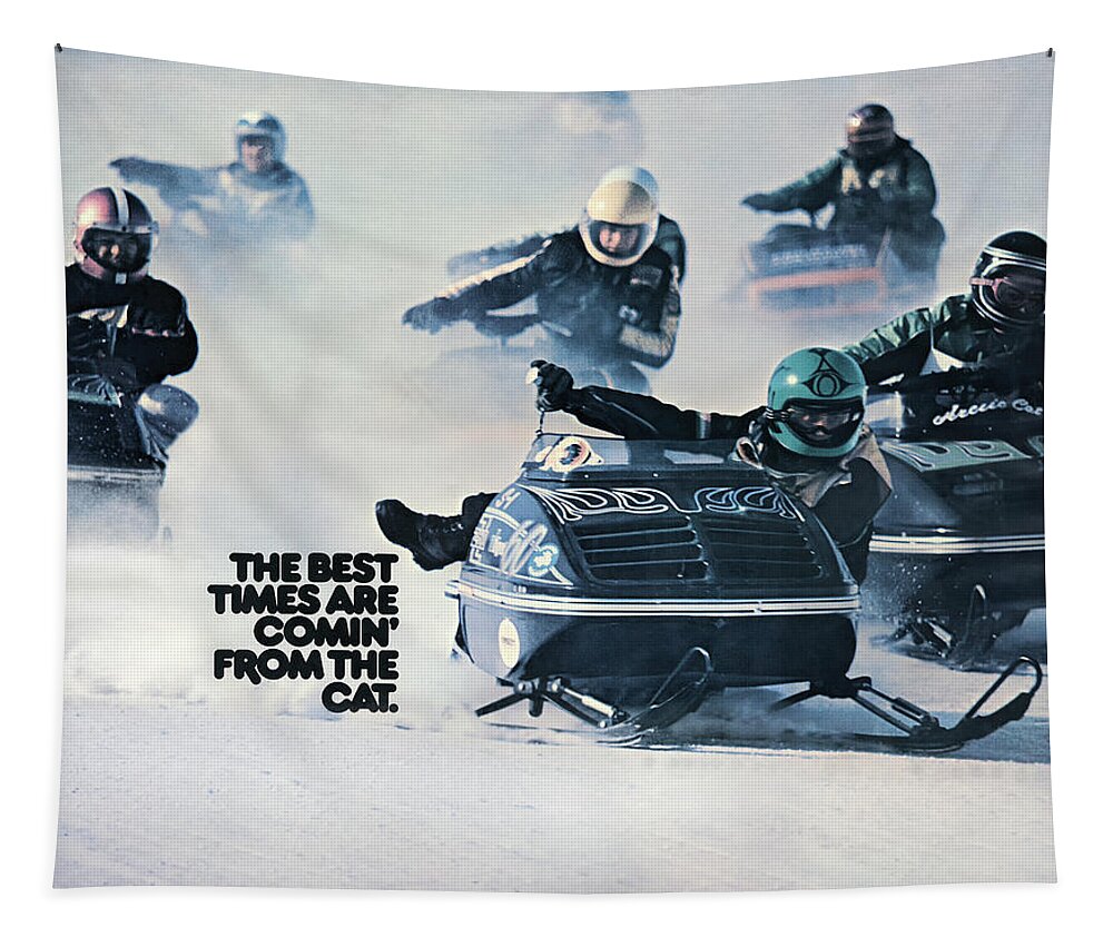 Arctic Cat Tapestry featuring the photograph Best Times Are Comin From The Cat by Everet Regal