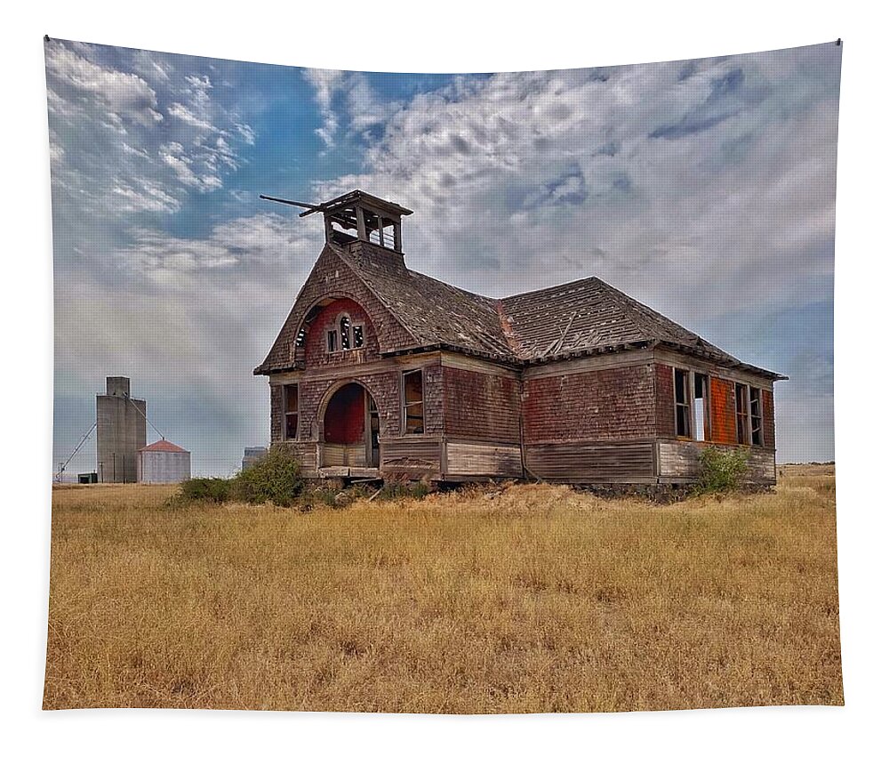 Abandoned Schoolhouse Tapestry featuring the photograph Govan Schoolhouse #2 by Jerry Abbott