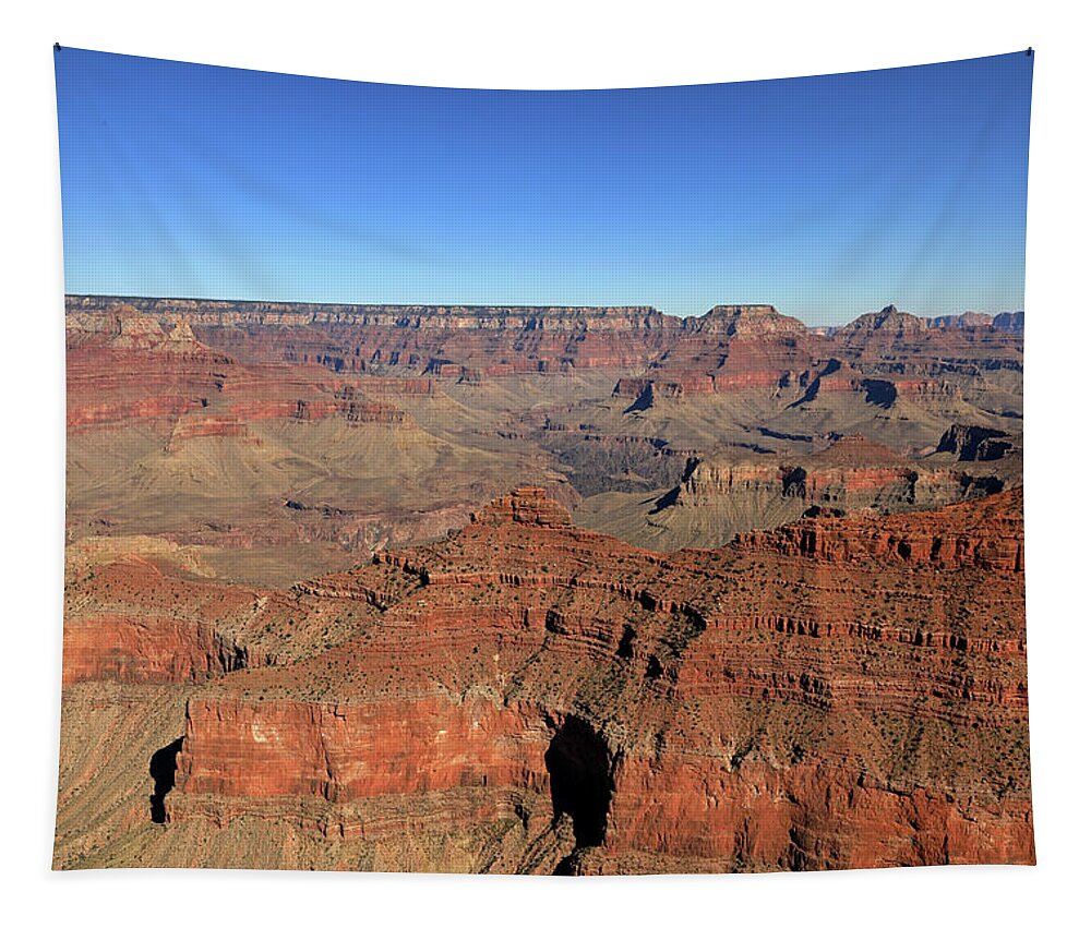 Grand Canyon National Park Tapestry featuring the photograph Grand Canyon - Daytime View 4 by Richard Krebs