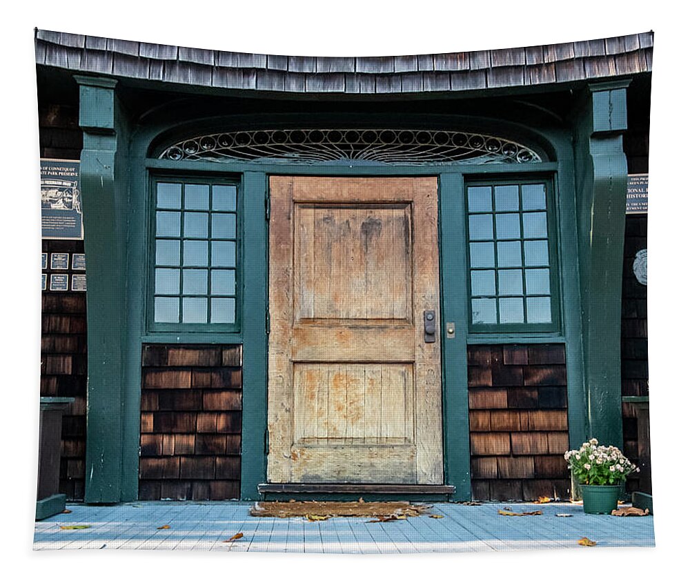 Door Tapestry featuring the photograph Grand Entrance by Cathy Kovarik