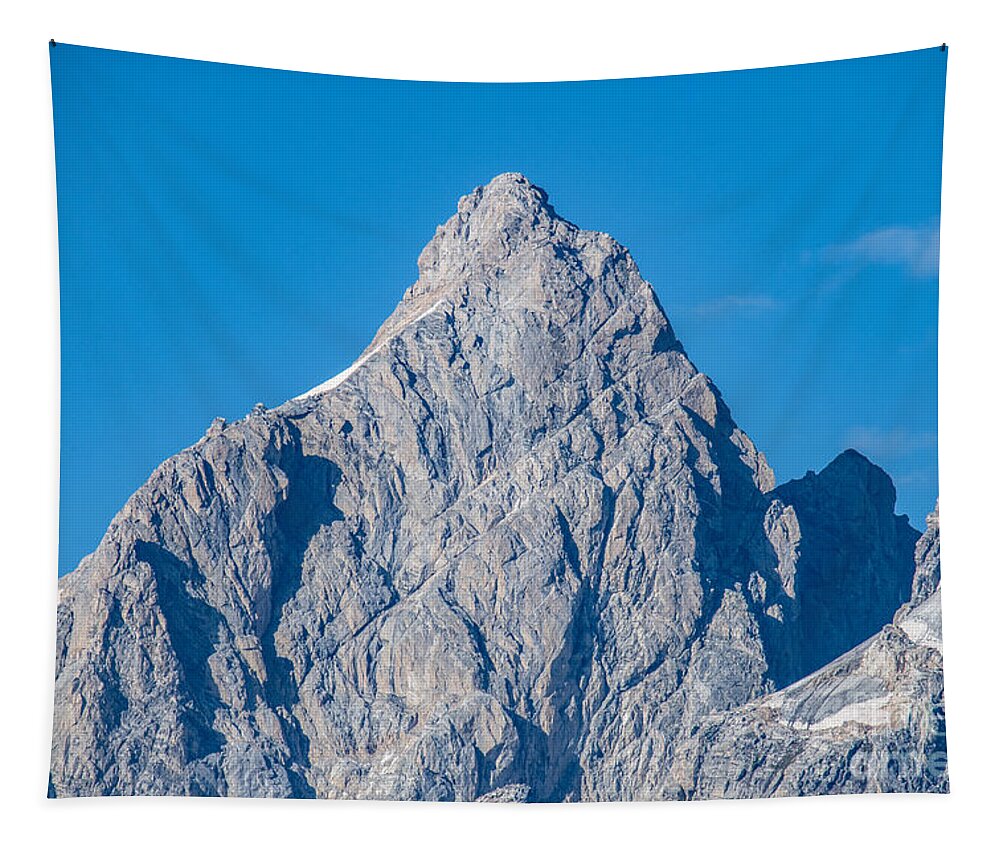 Grand Teton Peak Tapestry featuring the digital art Grand Teton Peak by Tammy Keyes