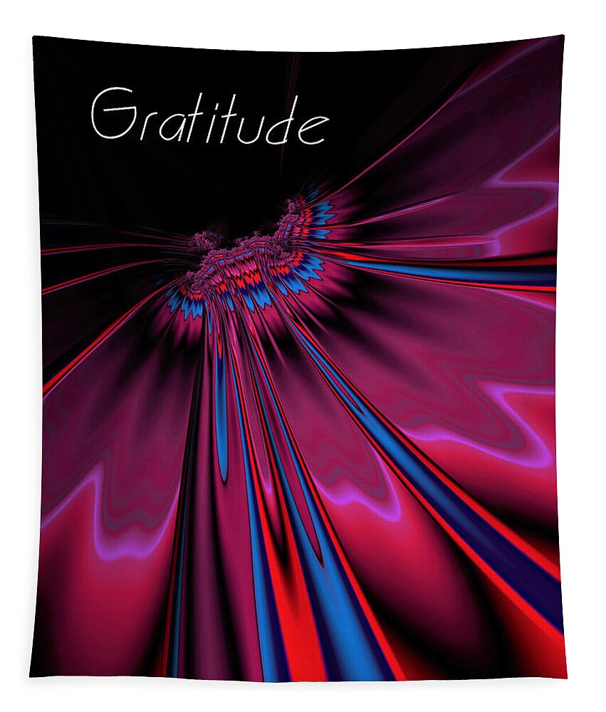 Fractal Tapestry featuring the digital art Gratitude #15 by Mary Ann Benoit