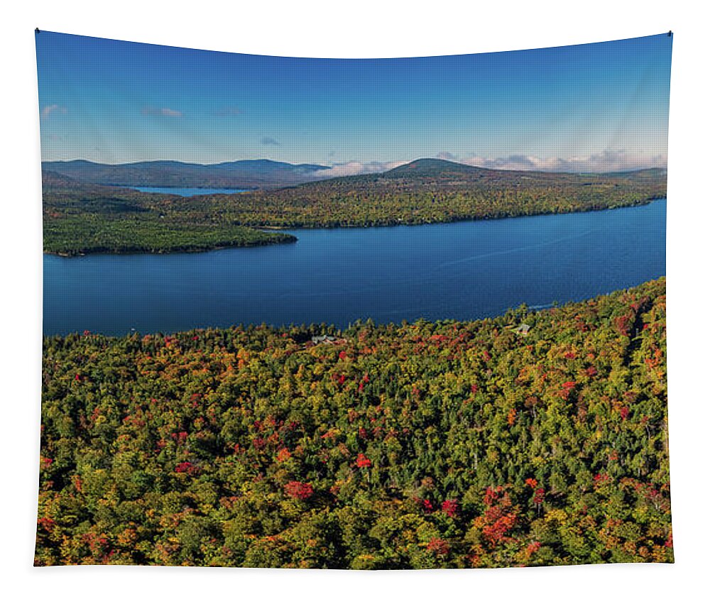 Great Averill Pond Tapestry featuring the photograph Great Averill Pond - September 2021 by John Rowe