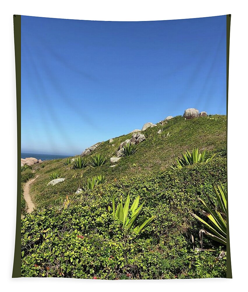Brazil Tapestry featuring the photograph Green landscape by Bettina X