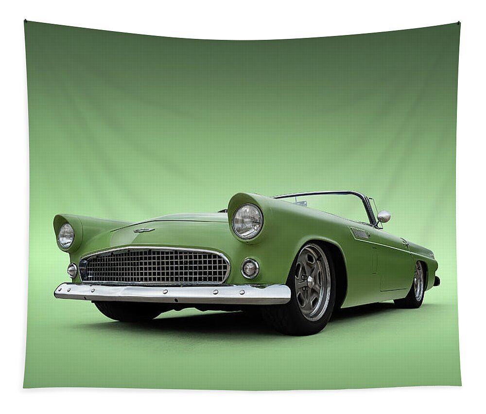 Green Tapestry featuring the digital art Green Thunder by Douglas Pittman