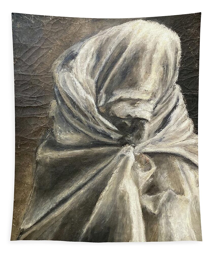 Wrapped Figure Tapestry featuring the painting Gregorian Chant II by David Euler