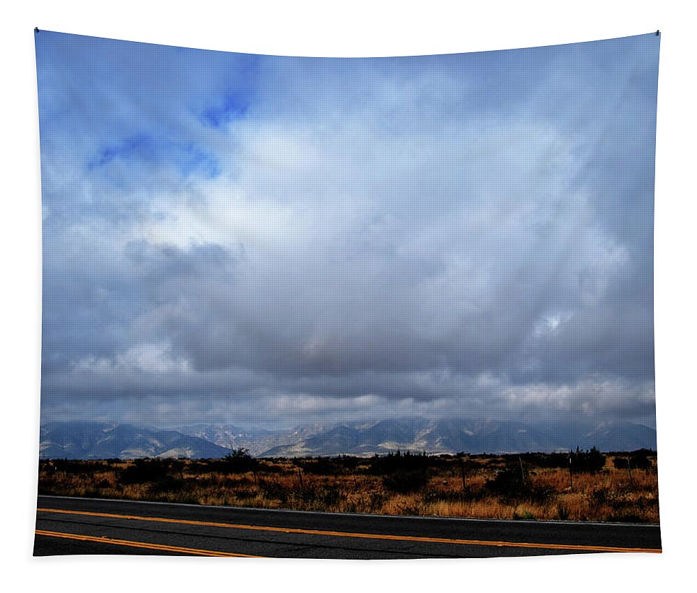 Mountains Tapestry featuring the photograph Guadalupe Mountains by George Taylor