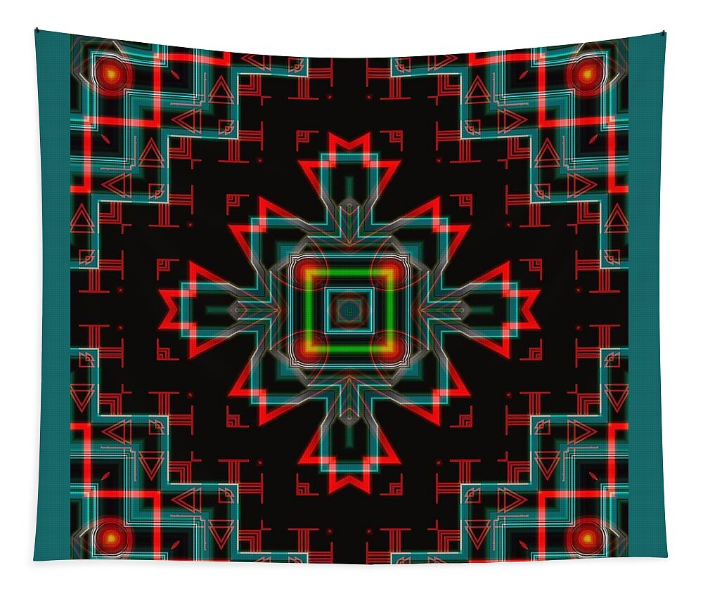 Wunderle Tapestry featuring the digital art Halcon Semiconductor by Wunderle