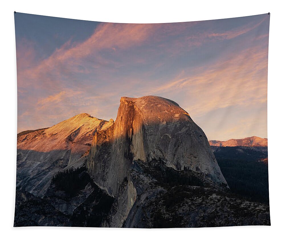 Half Dome Tapestry featuring the photograph Half Dome by Francesco Riccardo Iacomino