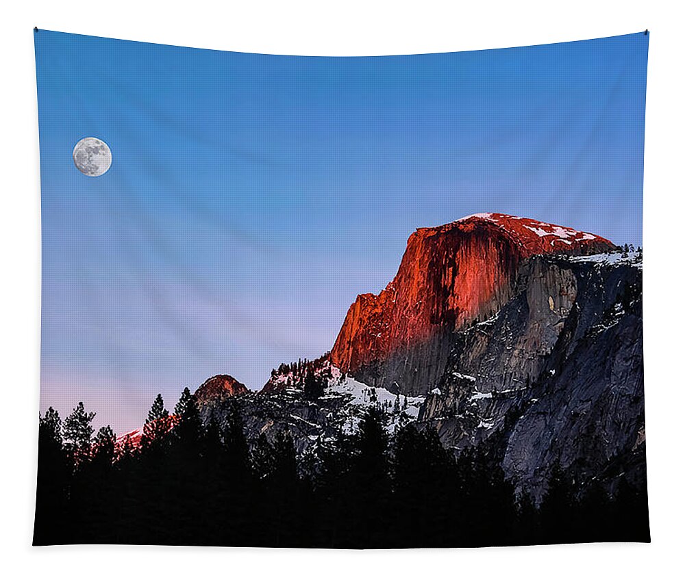  Tapestry featuring the photograph Half Dome by Gary Johnson