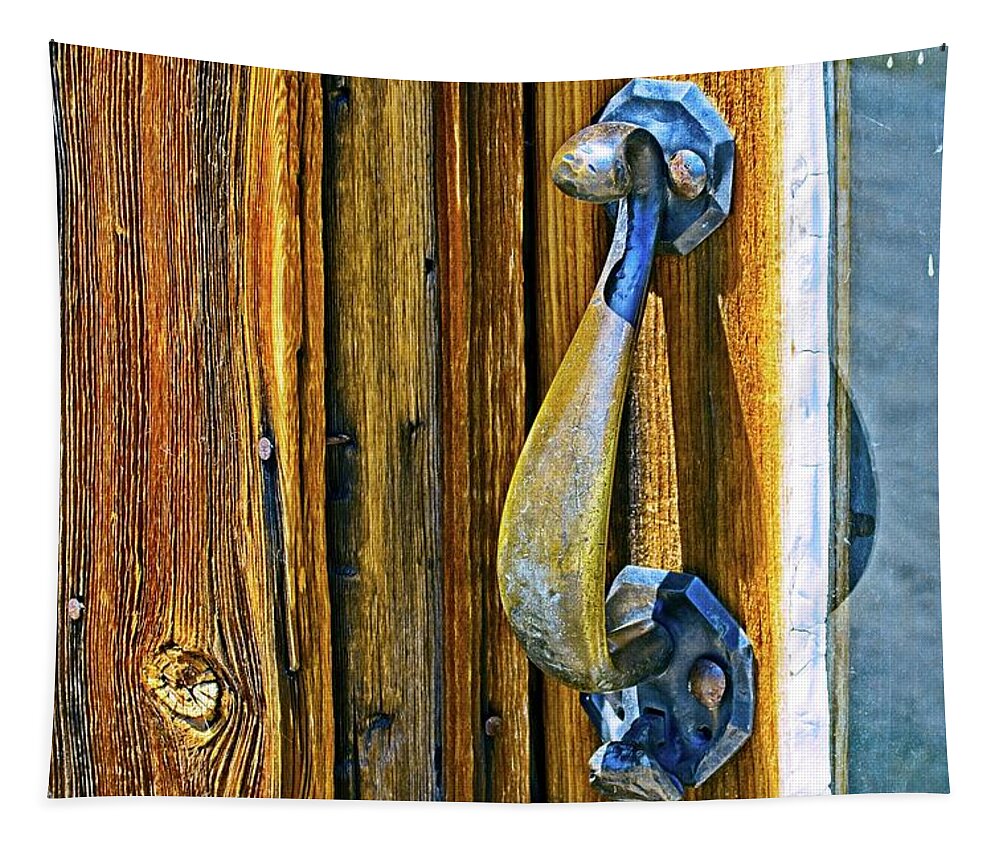 Ghost Town Tapestry featuring the photograph Handle From The Past by David Desautel