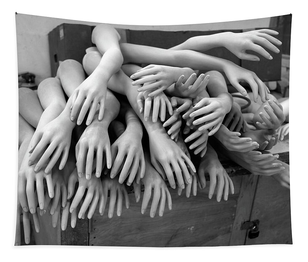 Hands Tapestry featuring the photograph Hands by Rick Wilking
