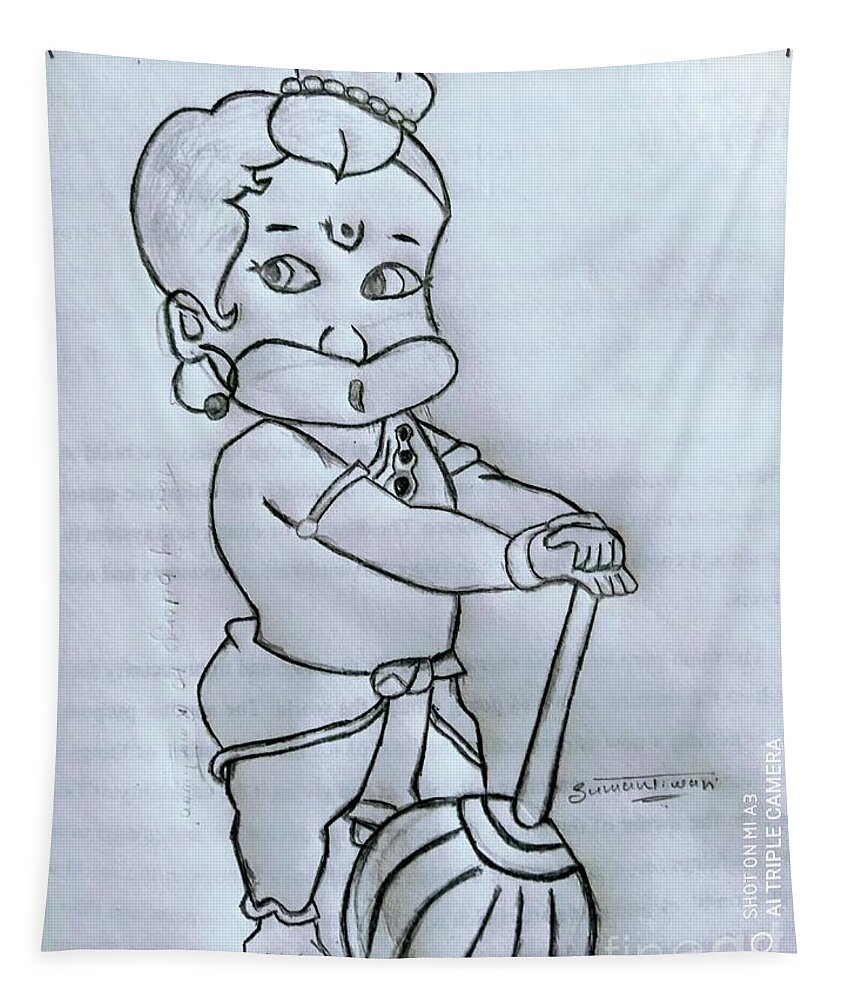 lord hanuman ji pencil drawing  Pencil drawings Drawings Lord krishna