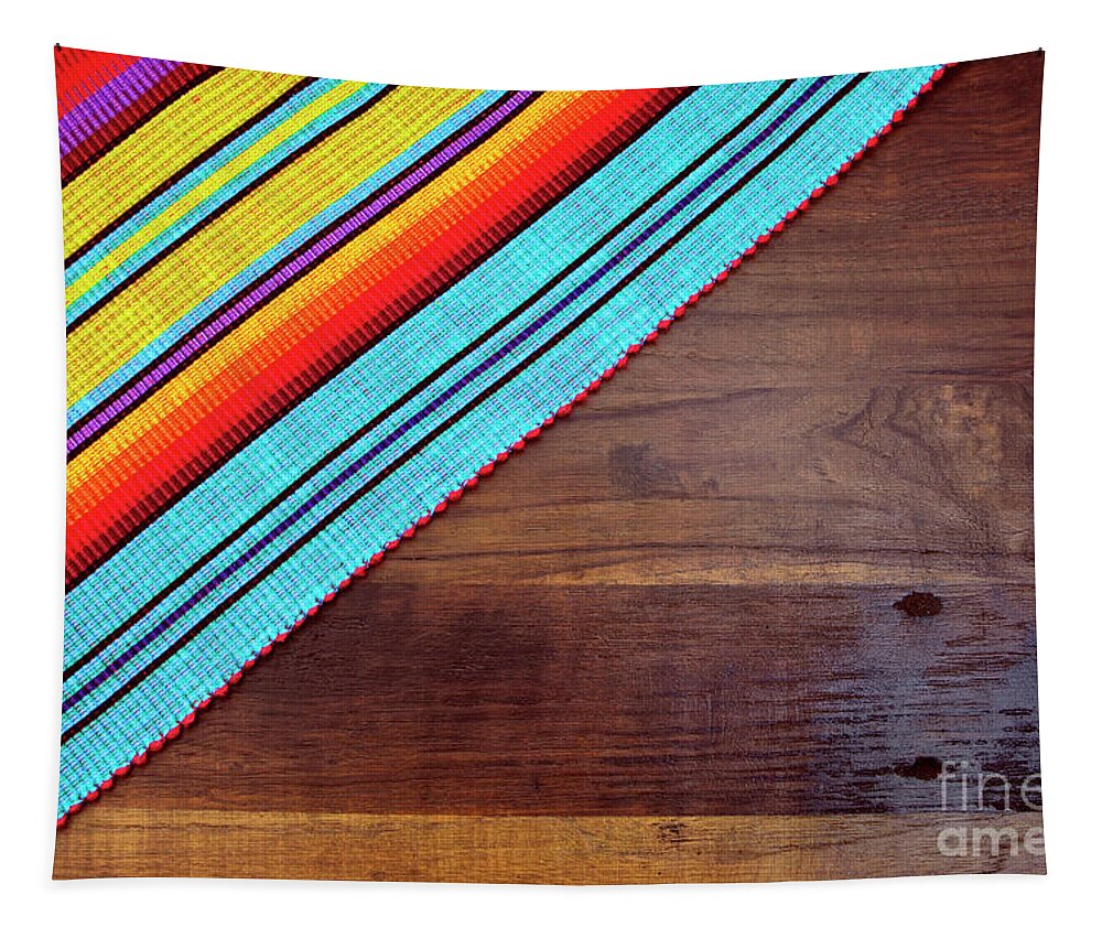 Cinco De Mayo Tapestry featuring the photograph Happy Cinco de Mayo, 5th May, party table background by Milleflore Images