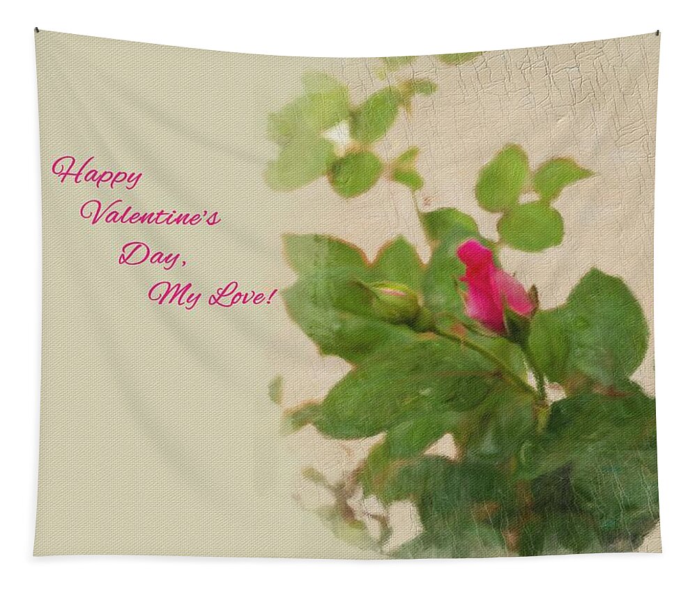 Valentine's Day Tapestry featuring the photograph Happy Valentine's Day by Diane Lindon Coy