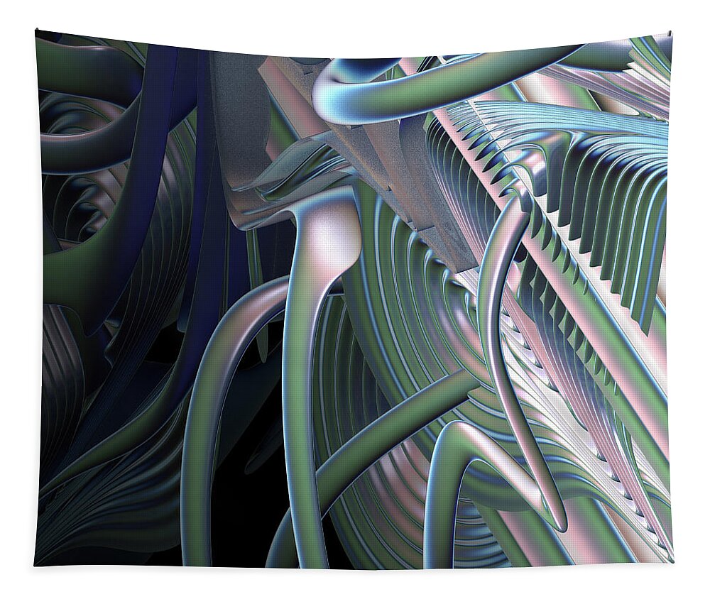 Incendia Tapestry featuring the digital art Harmonic Motion by Michele Caporaso