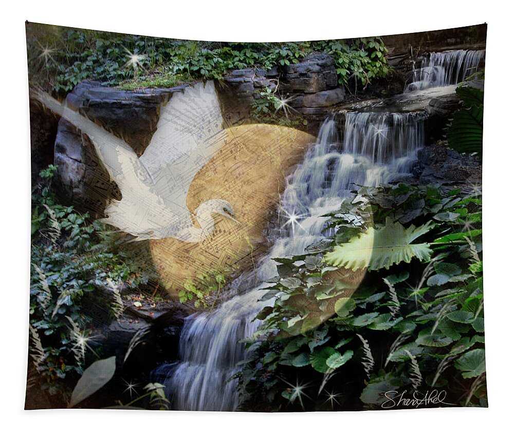 Bird Tapestry featuring the photograph Harmony in Nature by Shara Abel