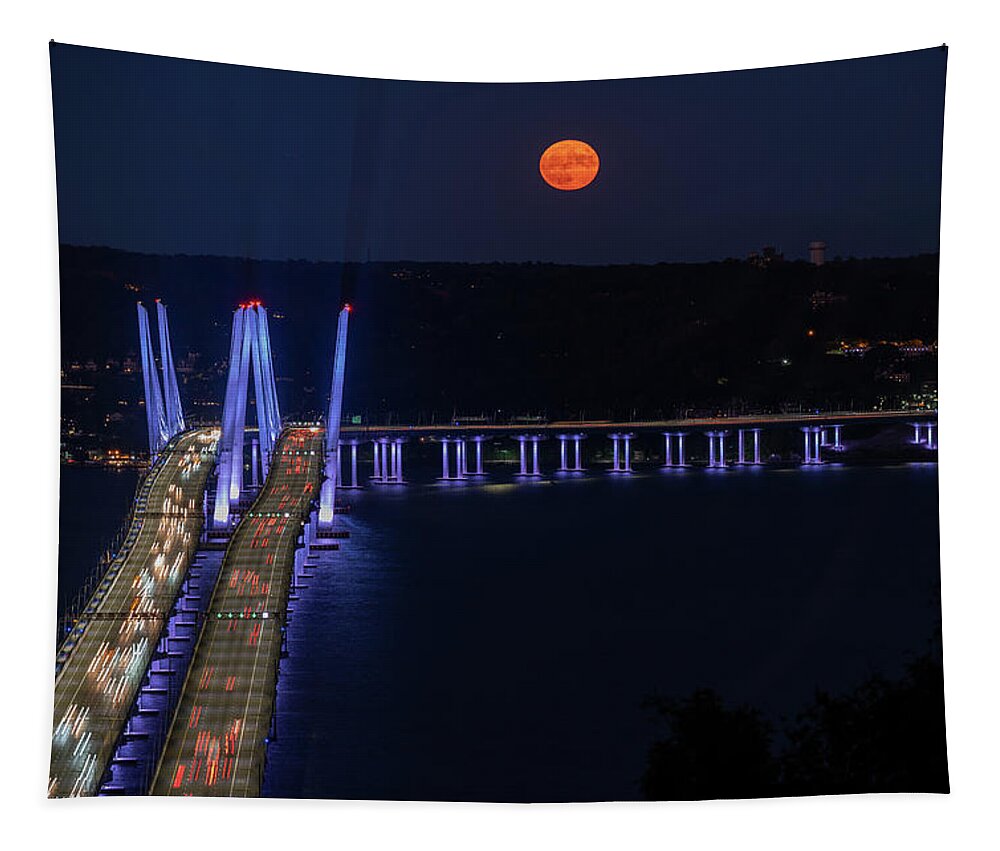 Harvest Moon Tapestry featuring the photograph Harvest Moon 2020 by Kevin Suttlehan