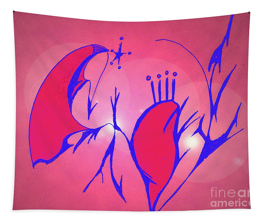 Heart Tapestry featuring the digital art Heart Beat by Mary Mikawoz
