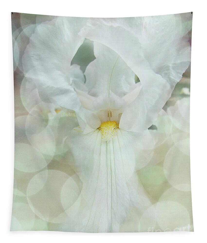 Iris Tapestry featuring the digital art Heavenly Iris by Amy Dundon