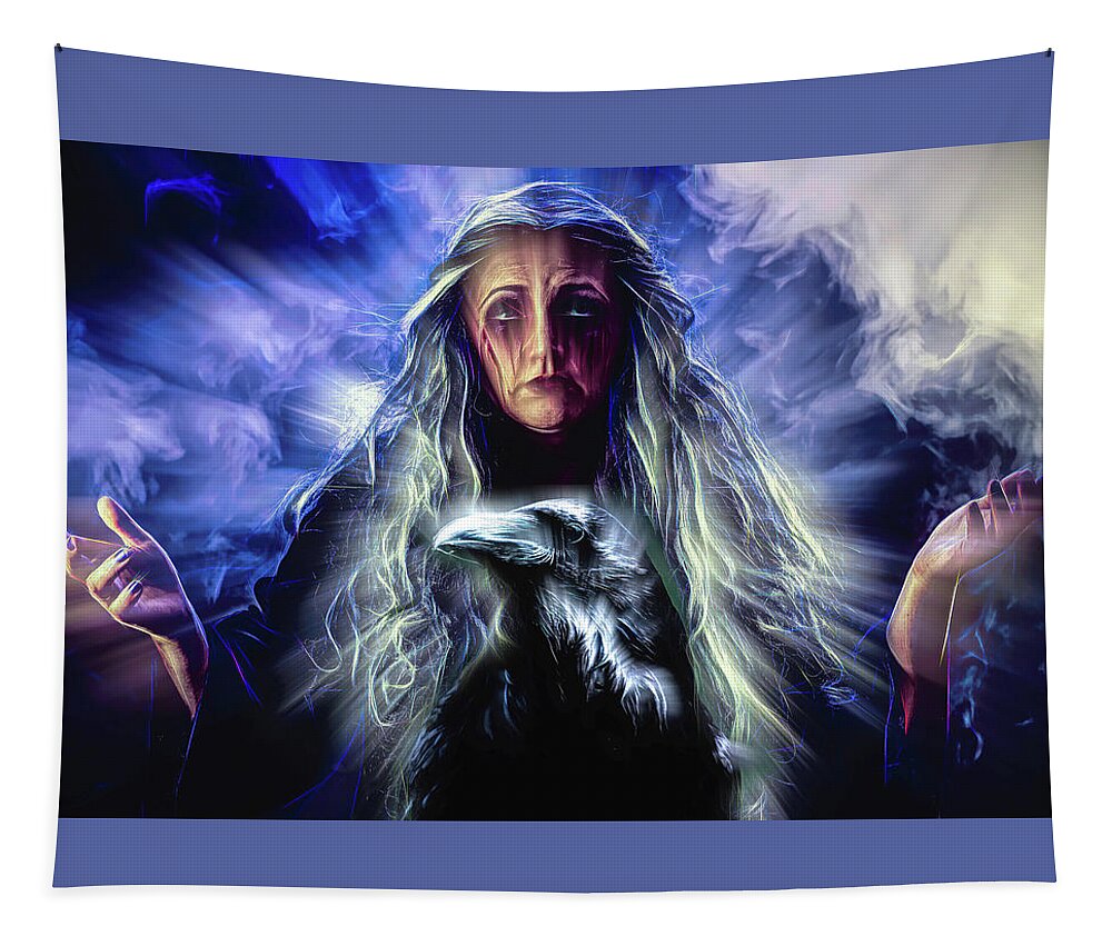 Hecate Tapestry featuring the digital art Hecate 4 by Lisa Yount