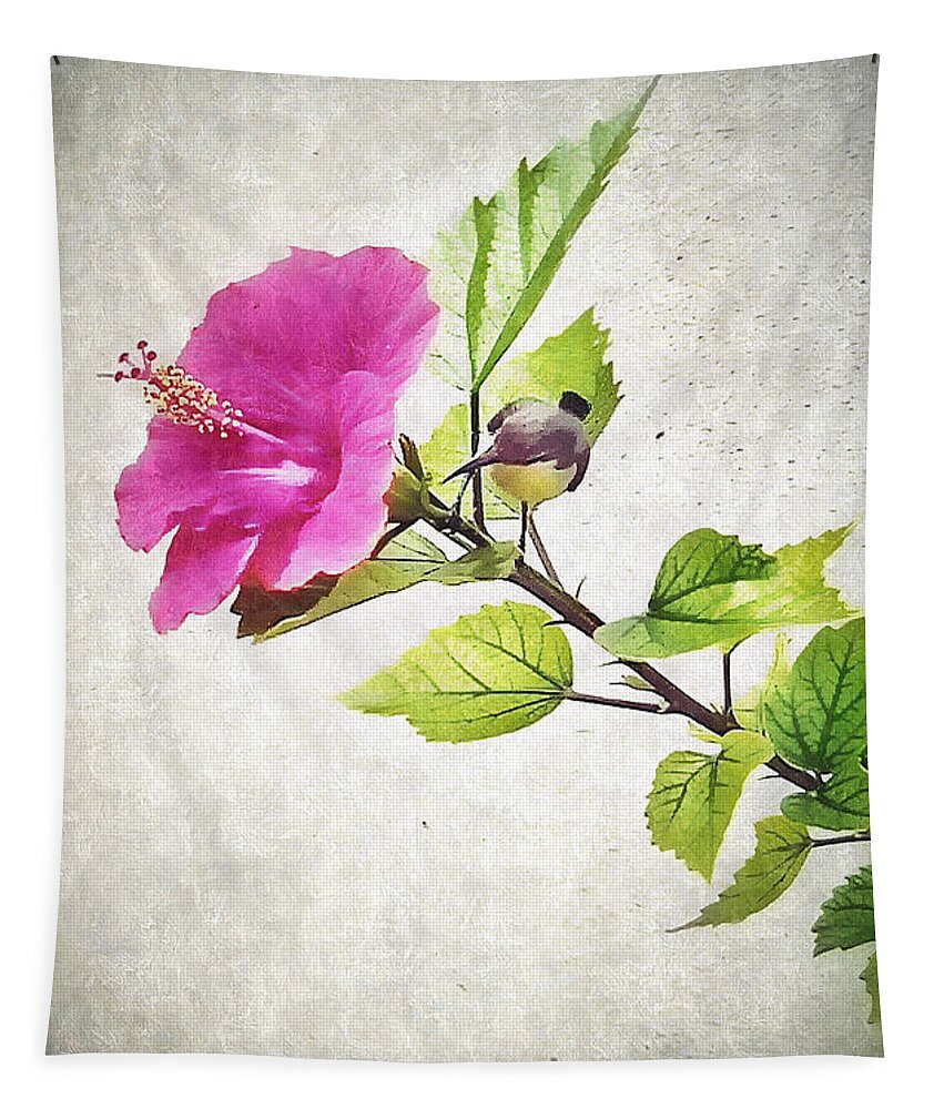 Hibiscus flower photo print Tapestry by Deepika R - Fine Art America