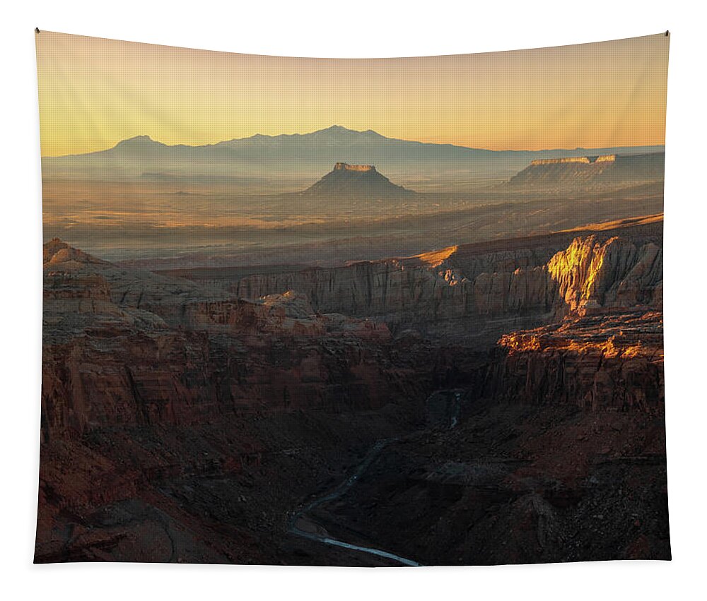 Factory Butte Tapestry featuring the photograph Hidden Splendor by Dustin LeFevre