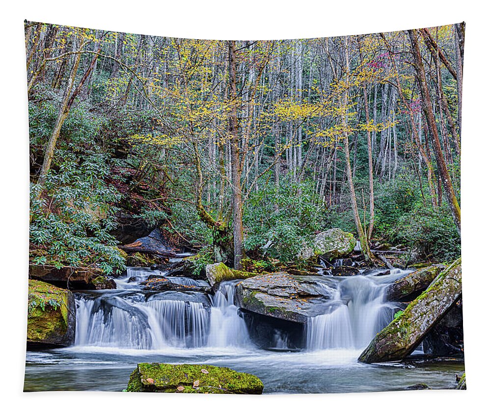  Tapestry featuring the photograph Hidden Waterfall by Jim Miller