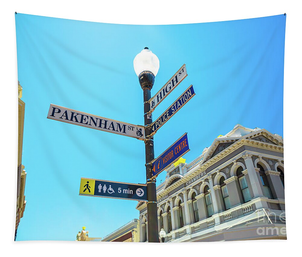 Perth Tapestry featuring the photograph High Street in Fremantle by Benny Marty