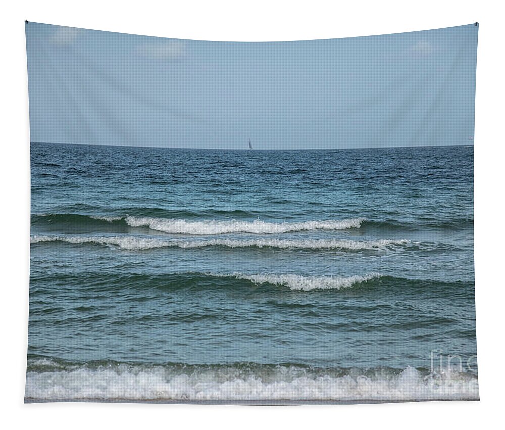4723 Tapestry featuring the photograph High Tide at the beach by FineArtRoyal Joshua Mimbs