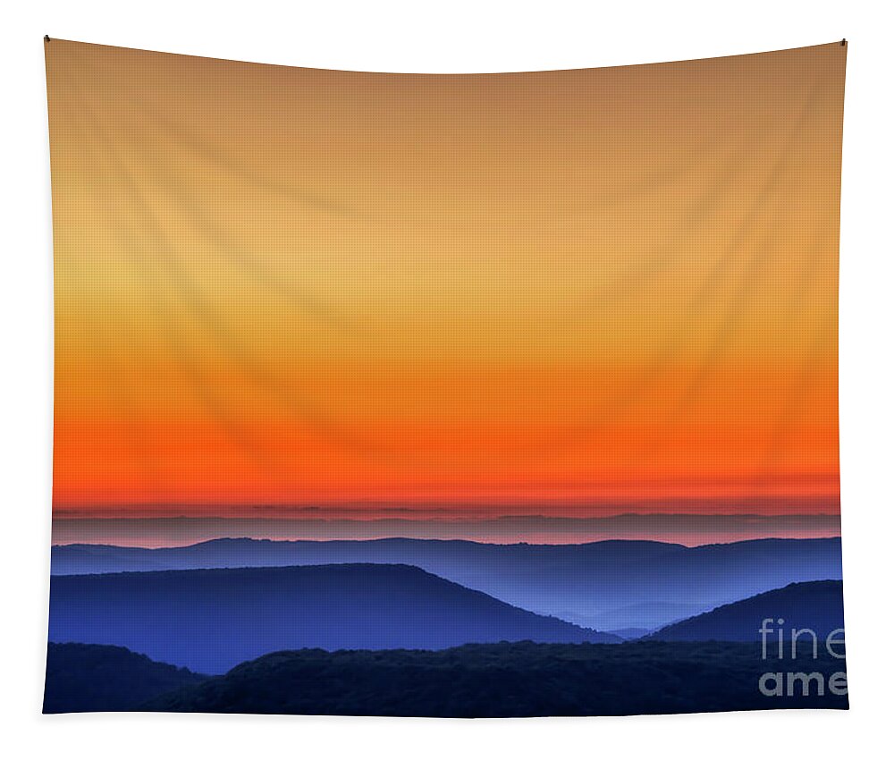 Summer Solstice Tapestry featuring the photograph Highland Summer Solstice Sunrise by Thomas R Fletcher