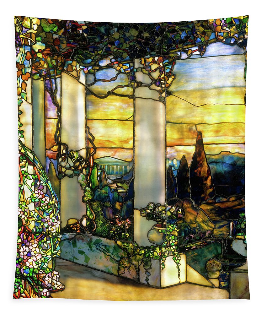 Hinds House Window, 1900 Painting by Louis Comfort Tiffany - Fine