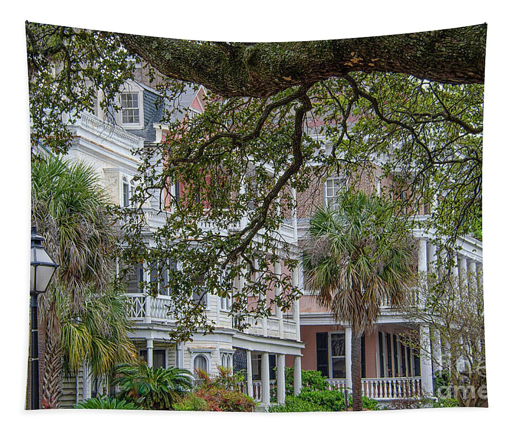 Downtown Tapestry featuring the photograph Historic Charleston Charm and Grace by Dale Powell