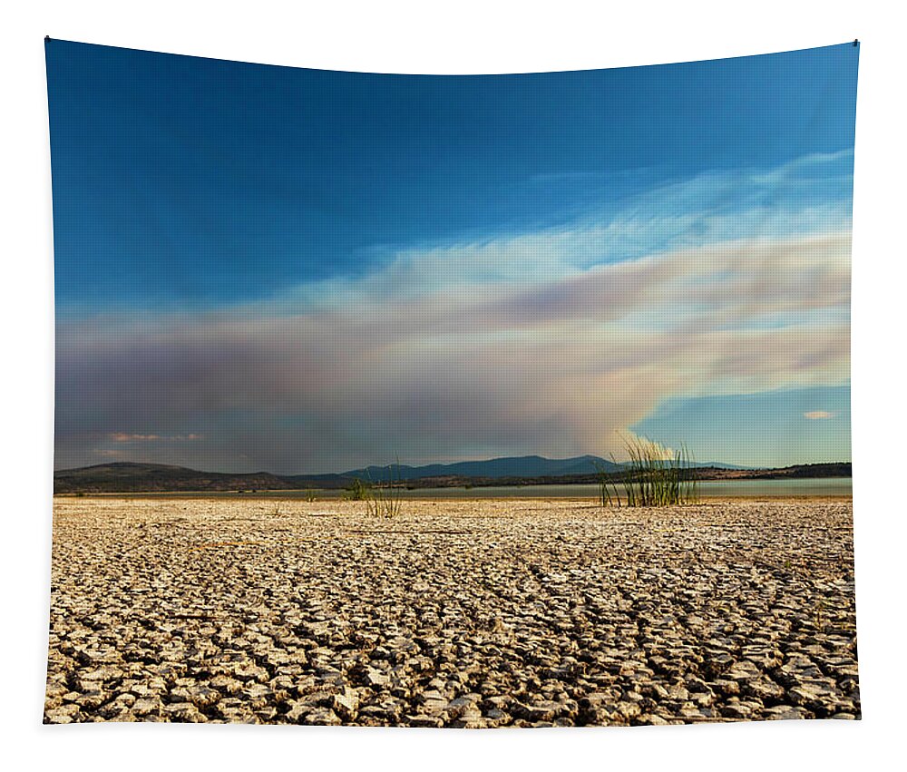 Lake Tapestry featuring the photograph Hog Fire Plume by Mike Lee