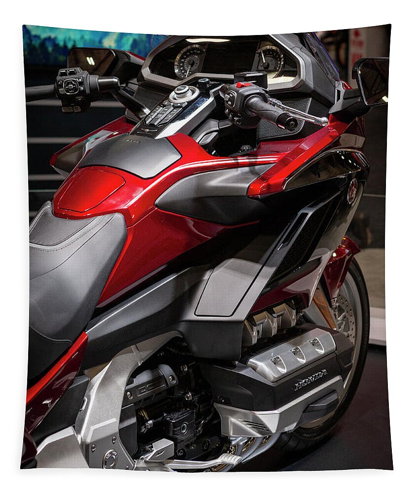 Honda Tapestry featuring the photograph Honda Goldwing by Jim Whitley