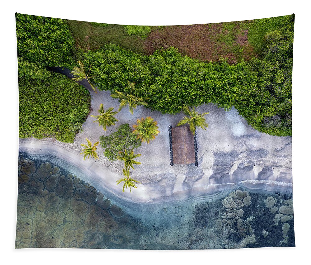Hawaii Tapestry featuring the photograph Honokohau Beach by Christopher Johnson