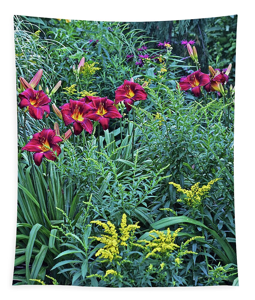 Summer Tapestry featuring the photograph Hot July Daylilies by Janis Senungetuk