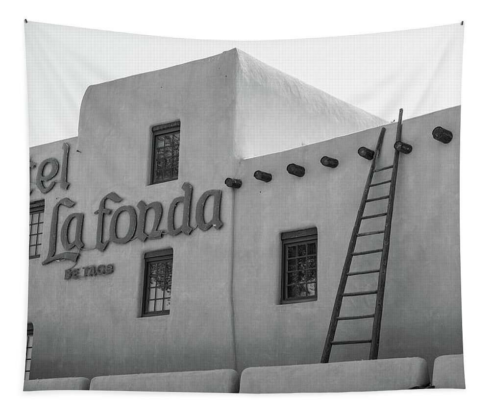 American Southwest Tapestry featuring the photograph Hotel. La Finda and Ladder by John McGraw