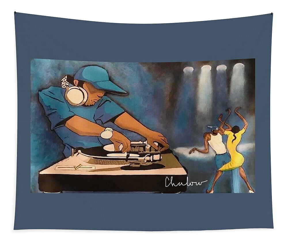 Dj Tapestry featuring the painting House Music Mix by Charles Young