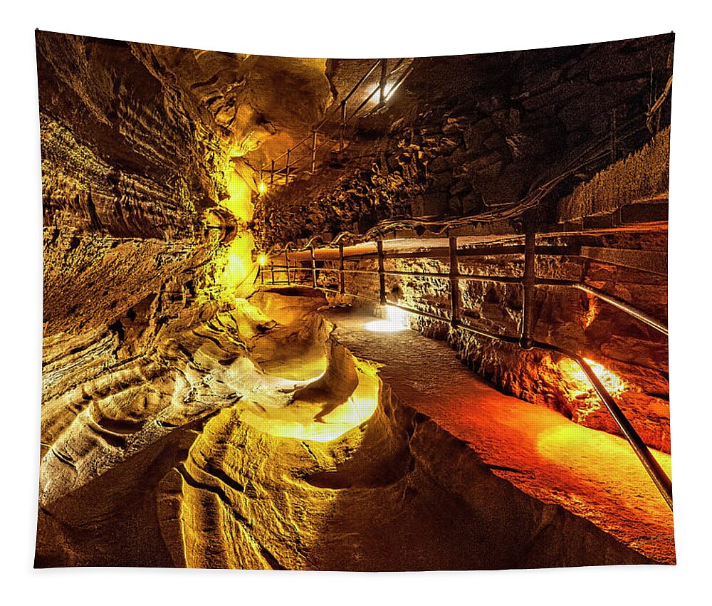 Howes Caverns Tapestry featuring the photograph Howes That Again? by Dan McGeorge