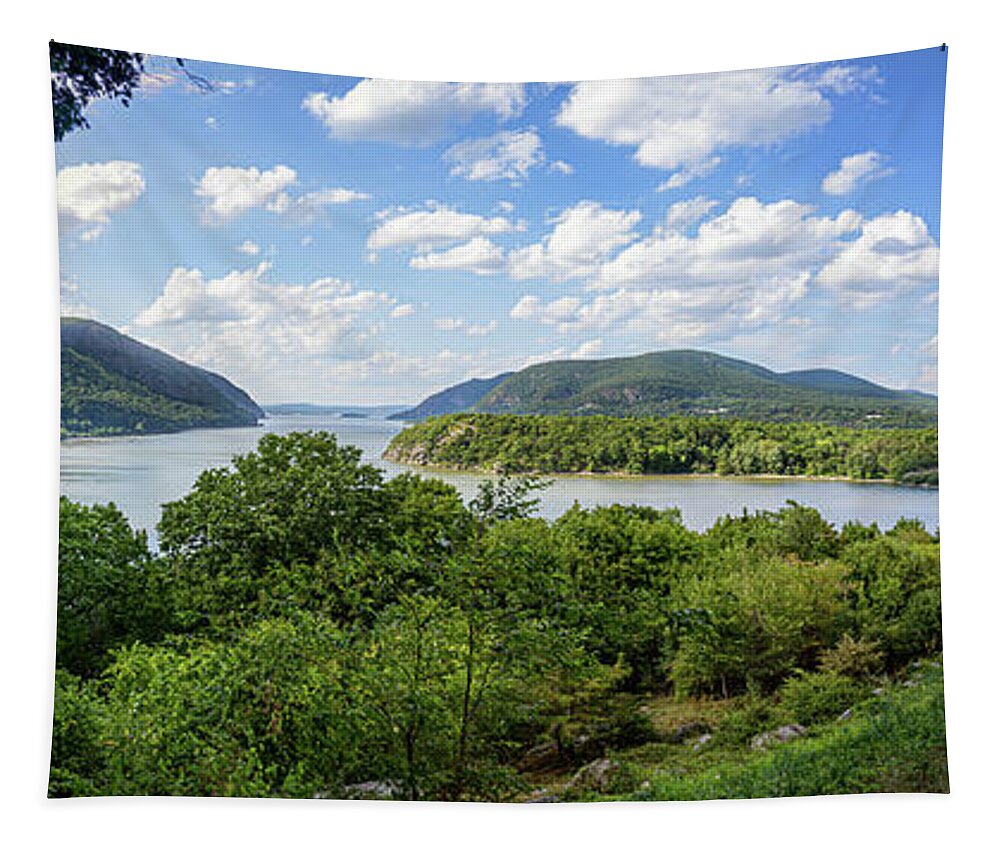 Million Dollar View Tapestry featuring the photograph Hudson View near West Point by Frank Mari